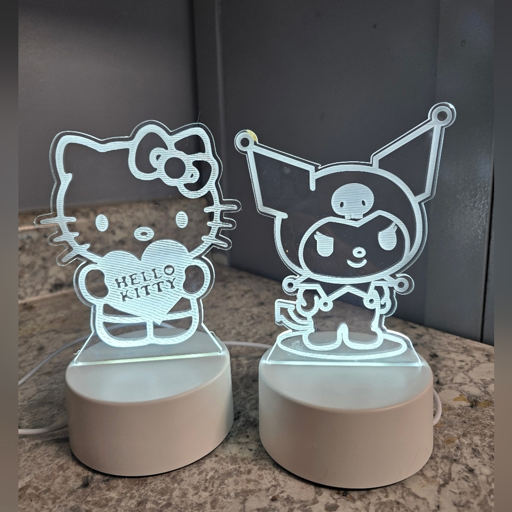 Hello Kitty and Kuromi LED Night Lights